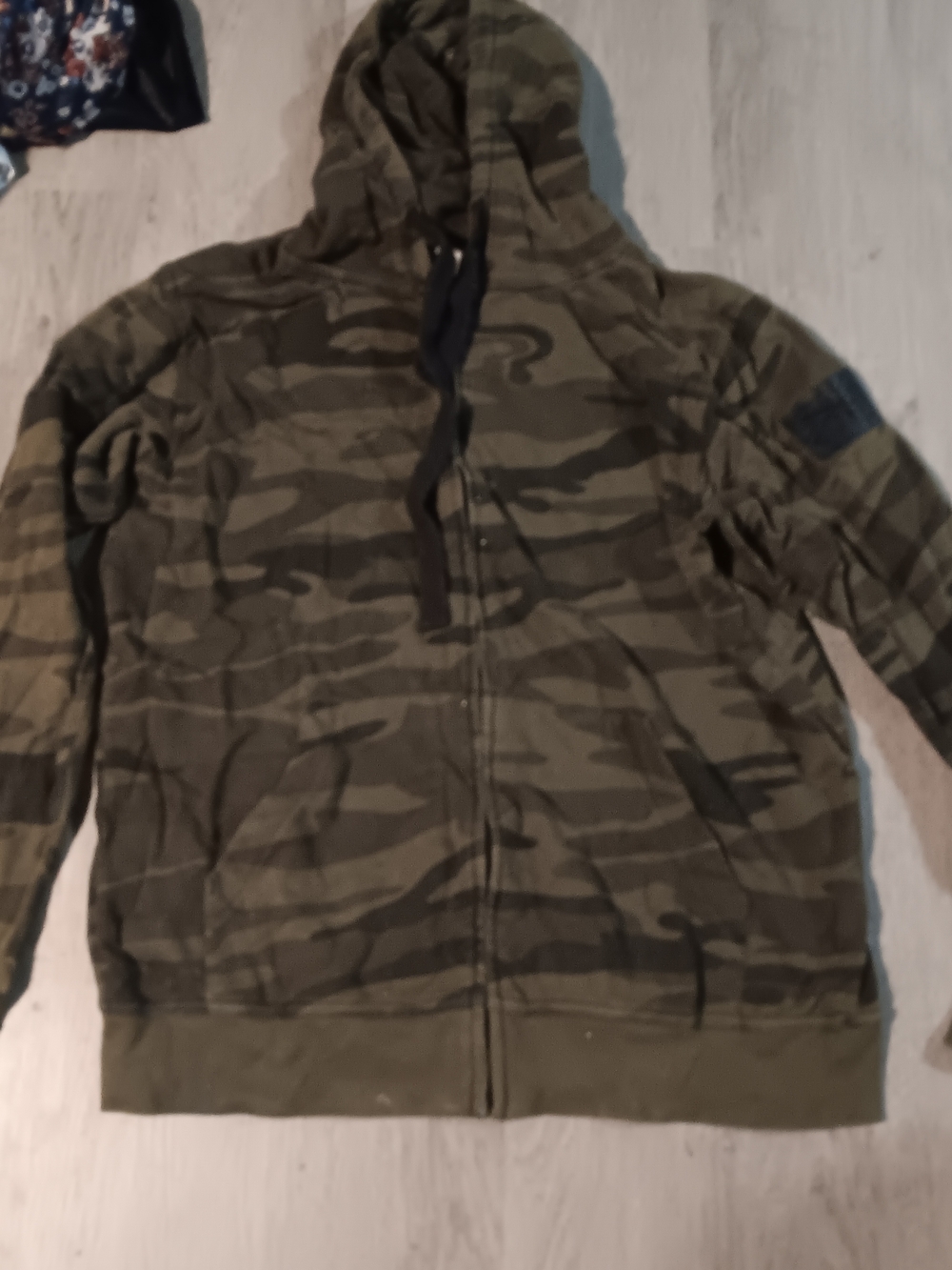 Grunt Style Men's Camo Zip-Up Hoodie - Olive